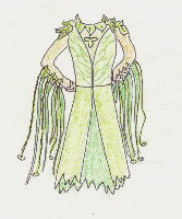 Sketch of Kira's Dress